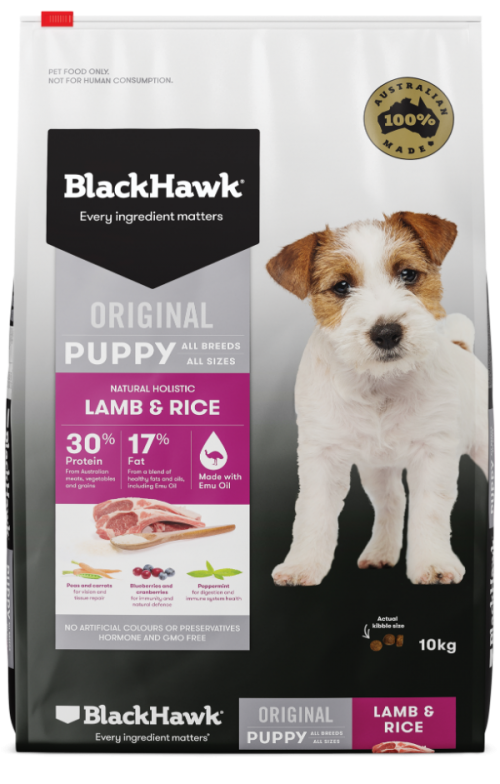 black hawk puppy food original lamb rice v10