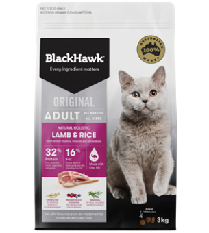 black hawk cat food lamb rice